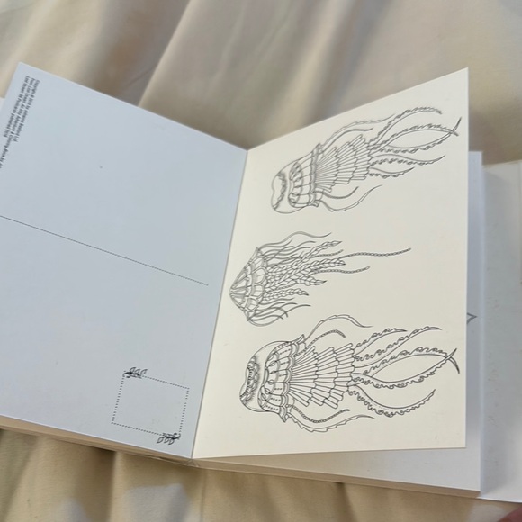 Original Penguin Lost Ocean Coloring Postcards - Gold and Black - Picture 3 of 5